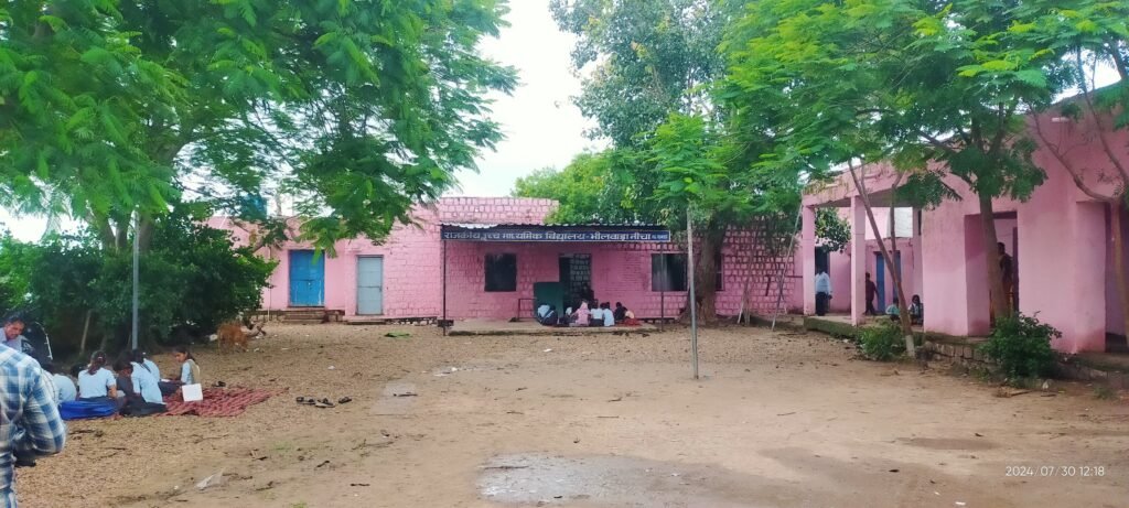 *भीलवाड़ा नीचा में राजकीय उच्च माध्यमिक विद्यालय भवन की स्थिति जर्जर और अध्यापकों के 9 पद रिक्त चल रहें हैं*