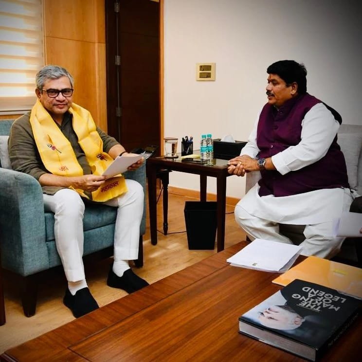 सांसद फिरोजिया ने रेलमंत्री से मिलकर माँगीं उज्जैन के लिए सौग़ातें, मिला आश्वासन।